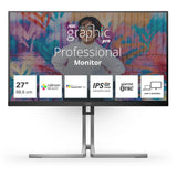 AOC Q27U3CV computerskærm 68,6 cm (27") 2560 x 1440 pixel Quad HD LCD Sort