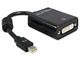 DeLOCK Adapter mini Displayport 0,18 m DVI-I Sort