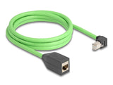 DeLOCK 80887 netværkskabel Sort, Grøn 2 m Cat6a SF/UTP (S-FTP)
