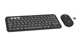 Logitech 920-012257 tastatur Mus inkluderet Universel RF trådløs + Bluetooth QWERTY Nordisk Grafit