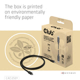 CLUB3D CAC-2501 Thunderbolt kabel 1 m 120 Gbit/sek. Sort