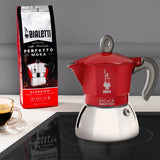 Bialetti Moka induction Moka gryde 0,1 L Rød, Sølv