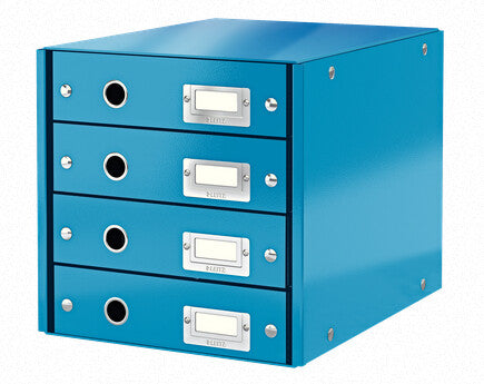 Leitz Click & Store WOW skuffekabinet (4 skuffer), 81% recirkuleret karton