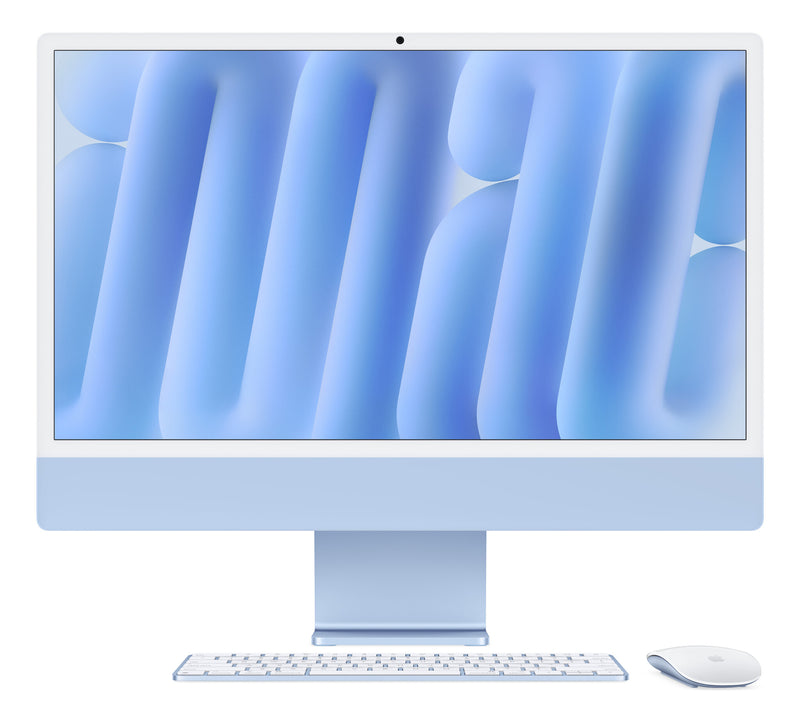 Apple iMac Apple M M4 59,7 cm (23.5") 4480 x 2520 pixel All-in-One PC 16 GB 256 GB SSD macOS Sequoia Wi-Fi 6E (802.11ax) Blå