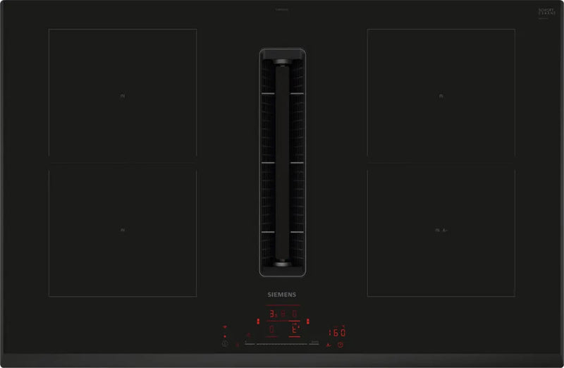 Siemens iQ500 ED851HQ26E kogeplade Sort Indbygget 80 cm Zone induktionskogeplade 4 zone(s) Indbygget hætte