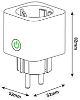 Entac ES-SSAPM-WIBLE strømstik adapter Hvid