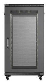 Lanberg FF01-6022-23B stativ 22U Fritstående reol Sort