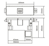 Vision TC3 USBB+ stikkontakt USB Hvid