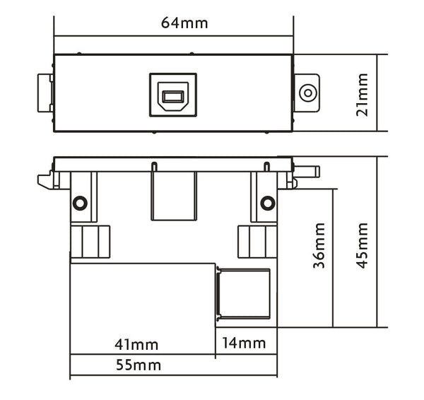 Vision TC3 USBB+ stikkontakt USB Hvid