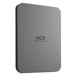 LaCie Mobile Drive Secure ekstern harddisk 2 TB USB Type-C 3.2 Gen 1 (3.1 Gen 1) Grå