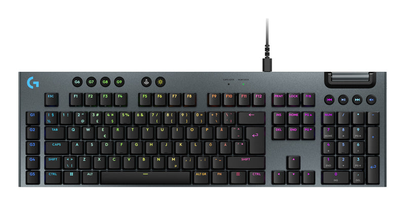 Logitech G G915 X tastatur Spil USB QWERTY Nordisk Sort