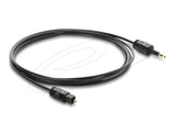 DeLOCK 88065 lydkabel 1,5 m Toslink Mini-TOSLINK Sort