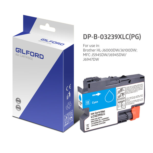 Gilford DP-B-03239XLC(PG) blækpatron 1 stk Højt (XL) udbytte Blå