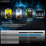 CAPTIVA Highend Gaming R89-085 AMD Ryzen™ 7 9800X3D 64 GB DDR5-SDRAM 2 TB SSD NVIDIA GeForce RTX 5080 Windows 11 Home Midi Tower PC Sort