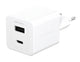 PanzerGlass empower™ by ® Turbo 35W Oplader inkl. USB-C + USB-A | EU Stik | Silver White
