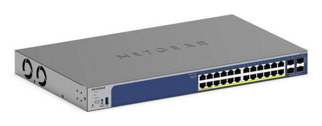 NETGEAR GS728TXP L2/L3 10G Ethernet (100/1000/10000) Strøm over Ethernet (PoE) Sort
