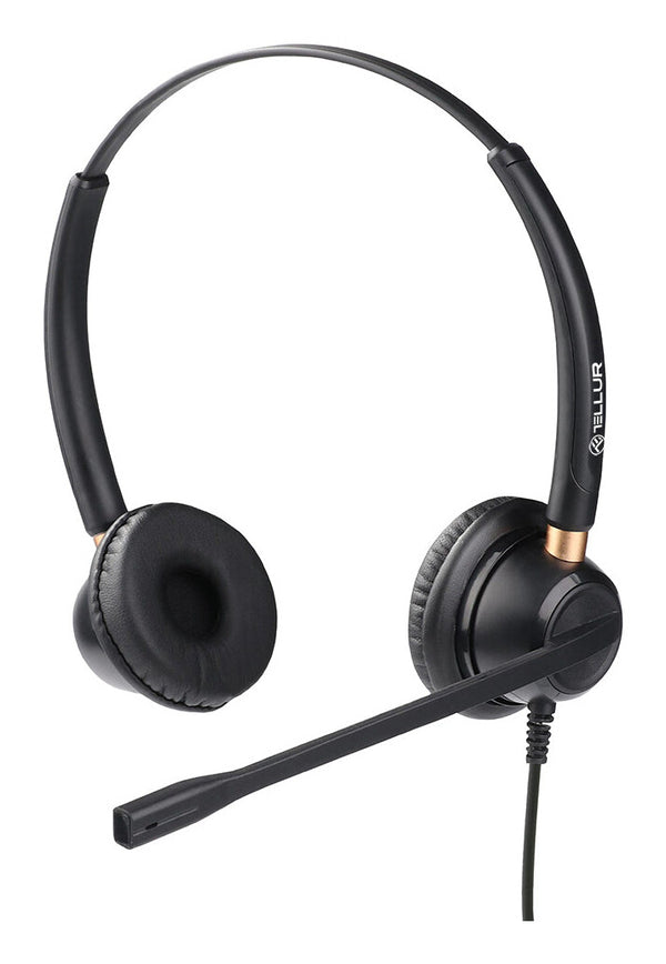 Tellur Voice 520N Headset Ledningsført USB Type-A Sort