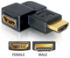 DeLOCK Adapter HDMI male > HDMI female 90° right HDMI 1.3 Sort