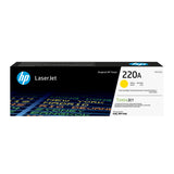 HP 220A original LaserJet-tonerpatron, gul