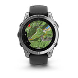 Garmin Fenix E 3,3 cm (1.3") AMOLED 47 mm Digital 416 x 416 pixel Berøringsskærm Rustfrit stål Wi-Fi GPS (satellit)