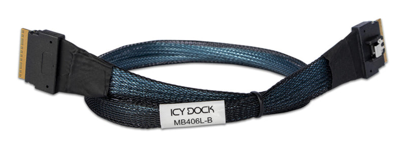 Icy Dock MB406L-B Serial Attached SCSI (SAS)-kabel 0,5 m Sort