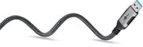 Goobay 70694 kabel kønsskifter USB A RJ-45 Sort, Sølv