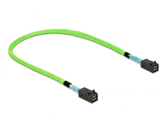 DeLOCK 86624 Serial Attached SCSI (SAS)-kabel 0,5 m 64 Gbit/sek. Grøn