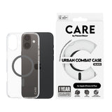 PanzerGlass CARE™ by ® Urban Combat Case Transparent m. Sort MagSafe iPhone 16 Plus
