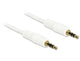 DeLOCK 0.5m 3.5mm M/M lydkabel 0,5 m Hvid