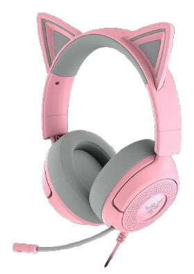 Razer Kraken Kitty V3 X Headset Ledningsført Spil Lyserød