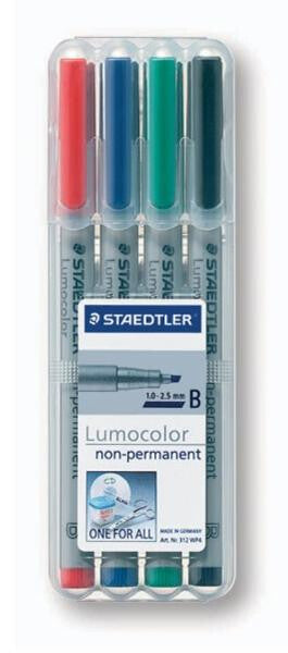 Staedtler 312 WP4 speedmarker 1 stk Sort, Blå, Brun, Grøn, Orange, Rød, Violet, Gul