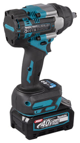 Makita TW007GM201 elektrisk skiftenøgle 1/2" 2300 rpm 760 Nm Sort, Blå 40 V