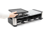 Fritel RSG 3280 raclette grill 8 person(er) 1400 W Sort, Rustfrit stål, Hvid