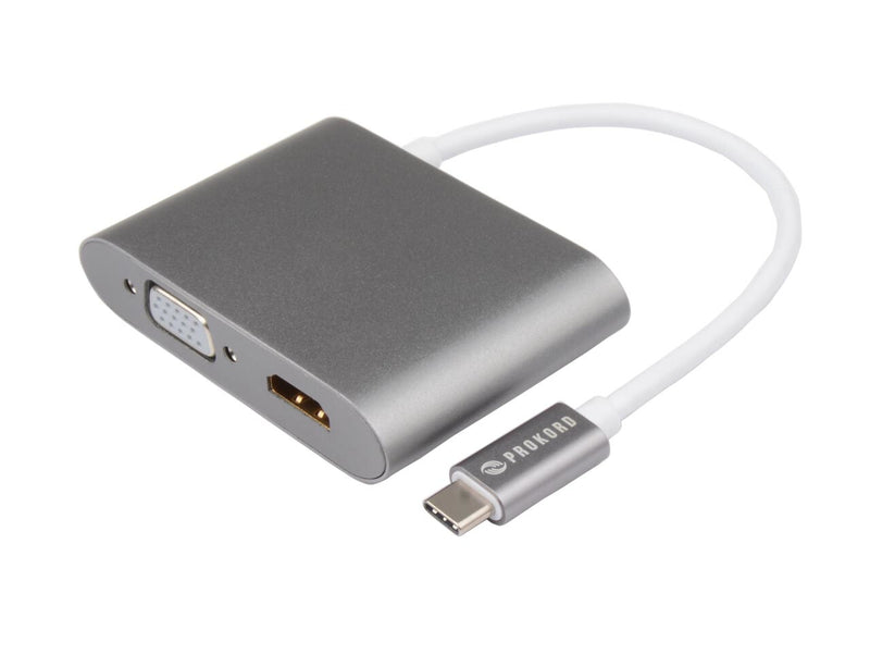 Prokord UTC-DHV04 USB grafisk adapter 4096 x 2160 pixel Sølv