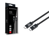 Conceptronic ETTA04B20 USB-kabel USB4 Gen 3x2 2 m USB C 40 Gbit/sek. 240 W Sort