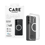 PanzerGlass CARE™ by ® Samba Case Transparant m. Hvid Qi Samsung Galaxy S26+
