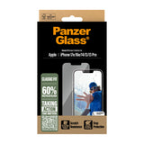 PanzerGlass ® Skærmbeskyttelse iPhone 17e | 16e | 14 | 13 | 13 Pro | Classic Fit m. EasyAligner