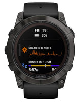 Garmin fēnix 7X Pro 3,56 cm (1.4") MIP 51 mm Digital 280 x 280 pixel Berøringsskærm Sort Wi-Fi GPS (satellit)