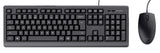 Trust Primo tastatur Mus inkluderet Universel USB QWERTY US engelsk Sort