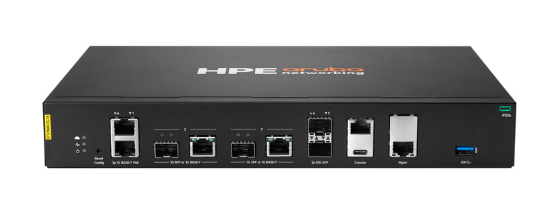 HPE Aruba Networking 9106 (RW) 2x SFP+ 2x Combo 2x PoE Hybrid Gateway gateway/controller 1000, 10000 Mbit/s
