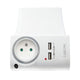 2Direct PA0166 strømadapter og vekselret Indendørs 3680 W Hvid