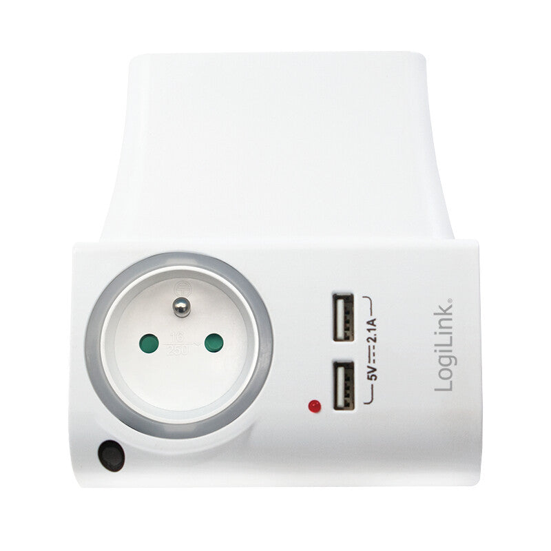 2Direct PA0166 strømadapter og vekselret Indendørs 3680 W Hvid