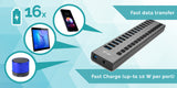 i-tec U3CHARGEHUB16 oplader til mobil enhed Universel Grå Vekselstrøm Indendørs