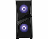 MSI MAG Forge 100M Midi Tower Sort, Transparent