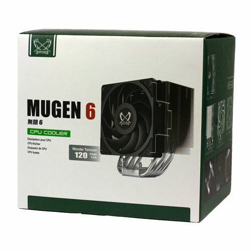 Scythe Mugen 6 Processor Ventilator 12 cm Sort, Sølv