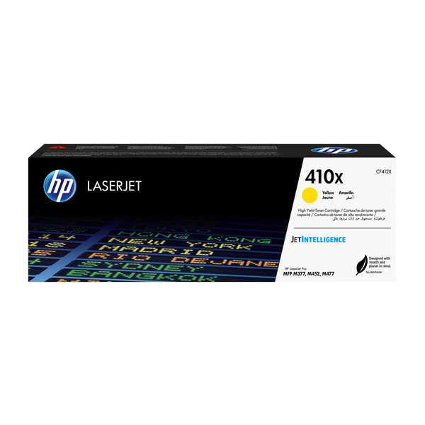 HP Original 410X LaserJet-tonerpatron med høj kapacitet, gul