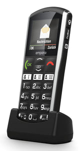 Emporia SIMPLICITY-LTE 5,08 cm (2") 90 g Sort, Sølv Begynder telefon