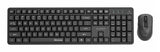 Gembird KBS-WMS-01 tastatur Mus inkluderet Kontor RF trådløst QWERTY US International Sort