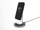 DeLOCK 66468 oplader til mobil enhed Smartphone Sort, Grå, Hvid USB Trådløs opladning Hurtig opladning Indendørs