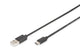 Digitus AK-300154-010-S USB-kabel USB 2.0 1 m 2 x USB A USB C 0,48 Gbit/sek. Sort